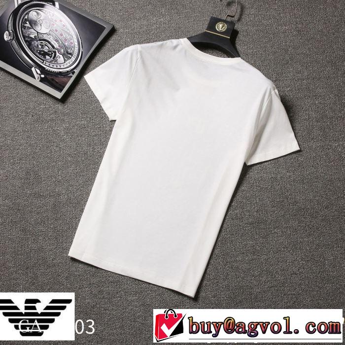 半袖Tシャツ 3色可選 今から夏まで活躍する ARMANI アルマーニ  2019春夏のトレンド新商品