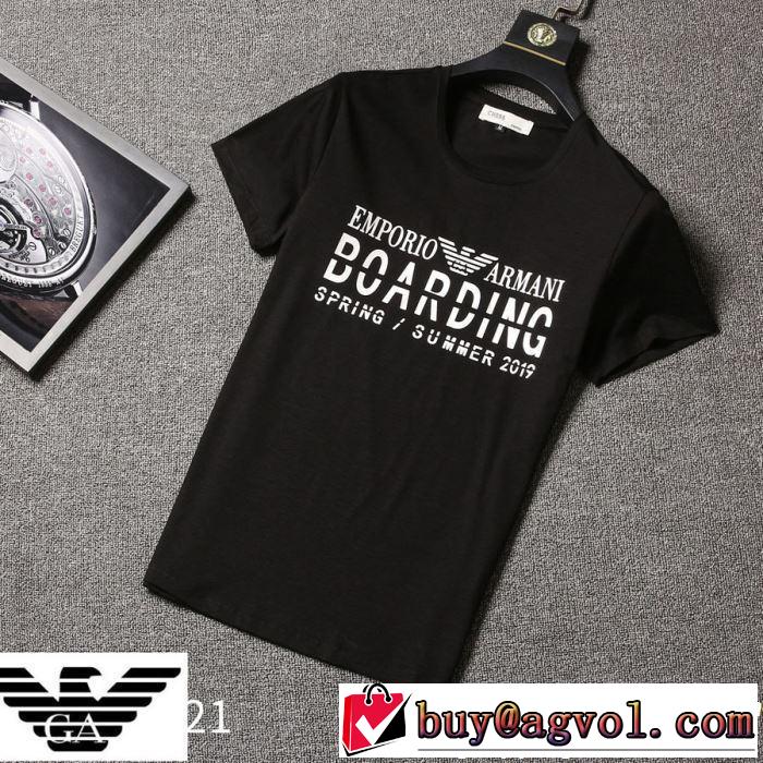 ARMANI アルマーニ 半袖Tシャツ 3色可選 《2019年》今、注目のストリート ブランドの話題の新作も！