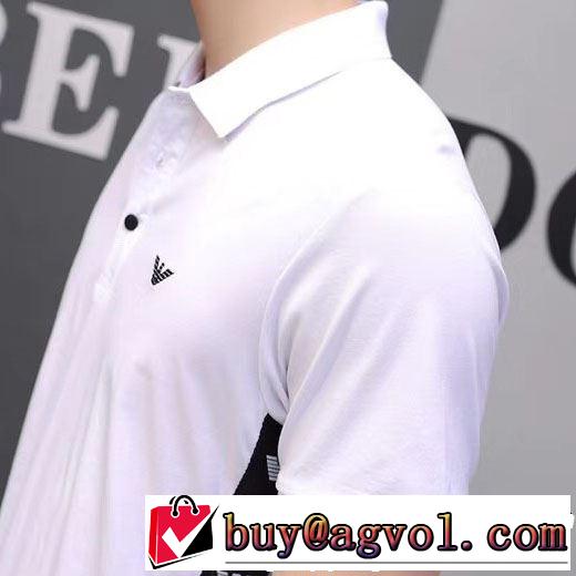 ベストはキレイめな印象に ARMANI アルマーニ 半袖Tシャツ 2色可選 2019夏ファション新品