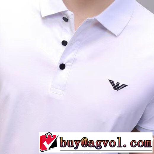 ベストはキレイめな印象に ARMANI アルマーニ 半袖Tシャツ 2色可選 2019夏ファション新品