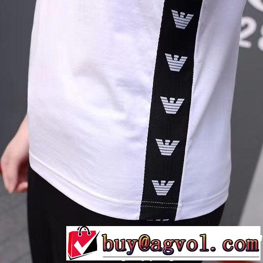 ベストはキレイめな印象に ARMANI アルマーニ 半袖Tシャツ 2色可選 2019夏ファション新品