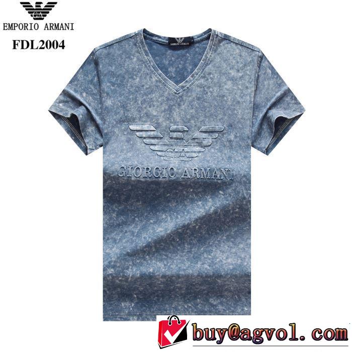 4色可選 半袖Tシャツ 2019年春夏のトレンドアイテム 季節感をプラス人気商品 ARMANI アルマーニ