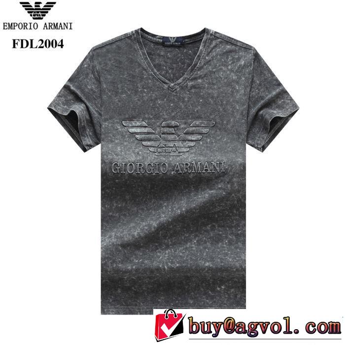 4色可選 半袖Tシャツ 2019年春夏のトレンドアイテム 季節感をプラス人気商品 ARMANI アルマーニ