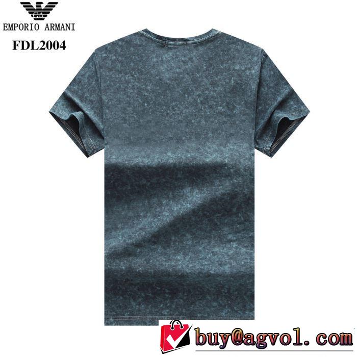 4色可選 半袖Tシャツ 2019年春夏のトレンドアイテム 季節感をプラス人気商品 ARMANI アルマーニ