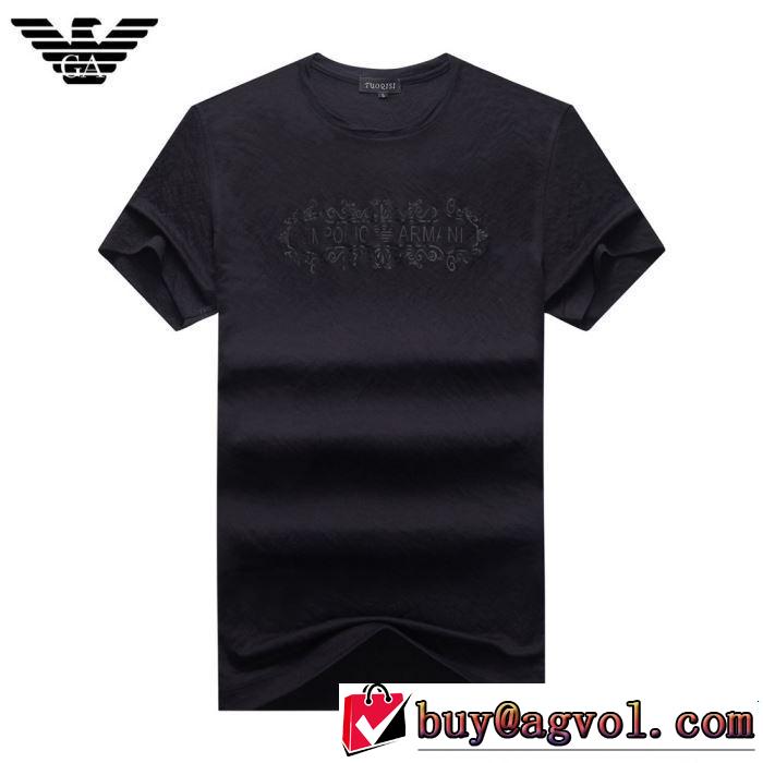 ARMANI アルマーニ 半袖Tシャツ 3色可選 今年の正解大人気新作 2019年春夏のトレンドアイテム
