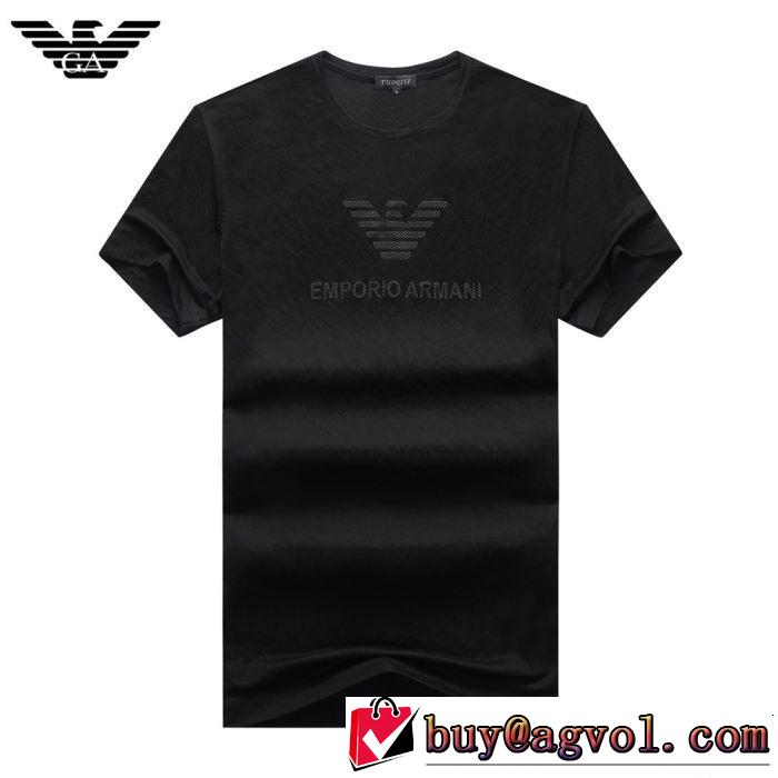2019年春夏流行ファッション 大人の可愛さを引き立て ARMANI アルマーニ 半袖Tシャツ 3色可選