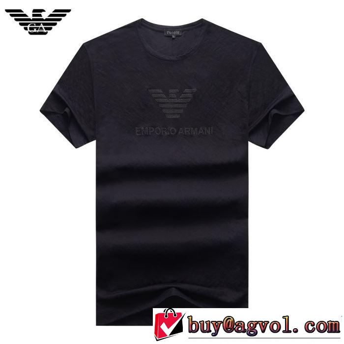 2019年春夏流行ファッション 大人の可愛さを引き立て ARMANI アルマーニ 半袖Tシャツ 3色可選