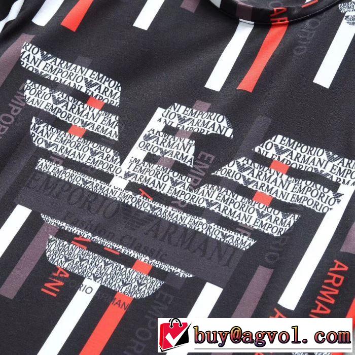 大人カジュアル上手に アルマーニ ARMANI 2019年春夏シーズンの人気 Tシャツ/半袖  3色可選