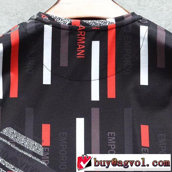 大人カジュアル上手に アルマーニ ARMANI 2019年春夏シーズンの人気 Tシャツ/半袖  3色可選