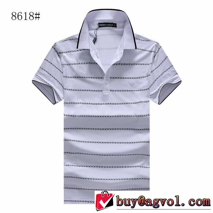 アルマーニ2019春夏人気トレンドアイテム  ARMANI  Tシャツ/半袖 暑い季節も大活躍  4色可選