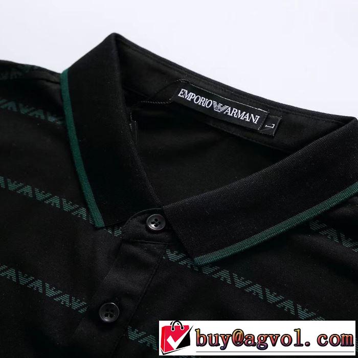 アルマーニ2019春夏人気トレンドアイテム  ARMANI  Tシャツ/半袖 暑い季節も大活躍  4色可選
