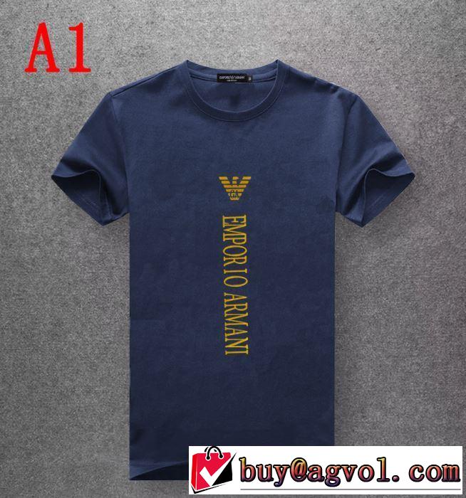 大人らしく仕上げ アルマーニ ARMANI  Tシャツ/半袖  2019年夏の一押しファッションアイテム 5色可選