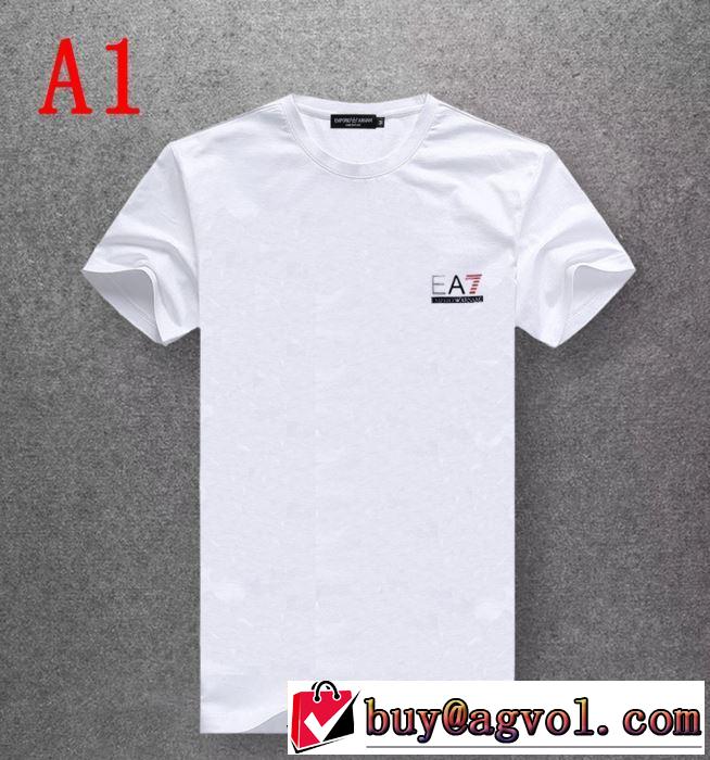 元気な印象のコーデ アルマーニ ARMANI  Tシャツ/半袖 2019SS グッと大人っぽい印象に 多色可選