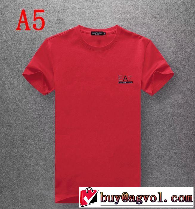 元気な印象のコーデ アルマーニ ARMANI  Tシャツ/半袖 2019SS グッと大人っぽい印象に 多色可選