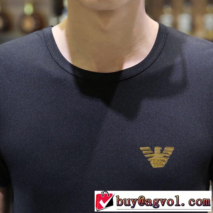 素敵カジュアルの春夏コレクション アルマーニ ARMAN Tシャツ/半袖  2色可選I 【2019年】夏のファッション