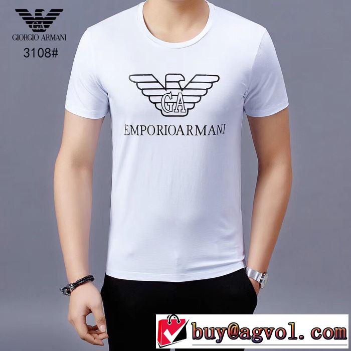 2色可選アルマーニ【2019年】夏のファッション  ARMANI 爽やかカジュアル人気 Tシャツ/半袖
