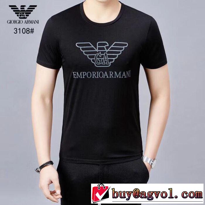 2色可選アルマーニ【2019年】夏のファッション  ARMANI 爽やかカジュアル人気 Tシャツ/半袖