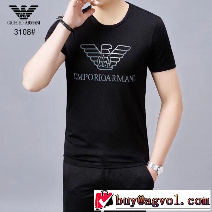2色可選アルマーニ【2019年】夏のファッション  ARMANI 爽やかカジュアル人気 Tシャツ/半袖