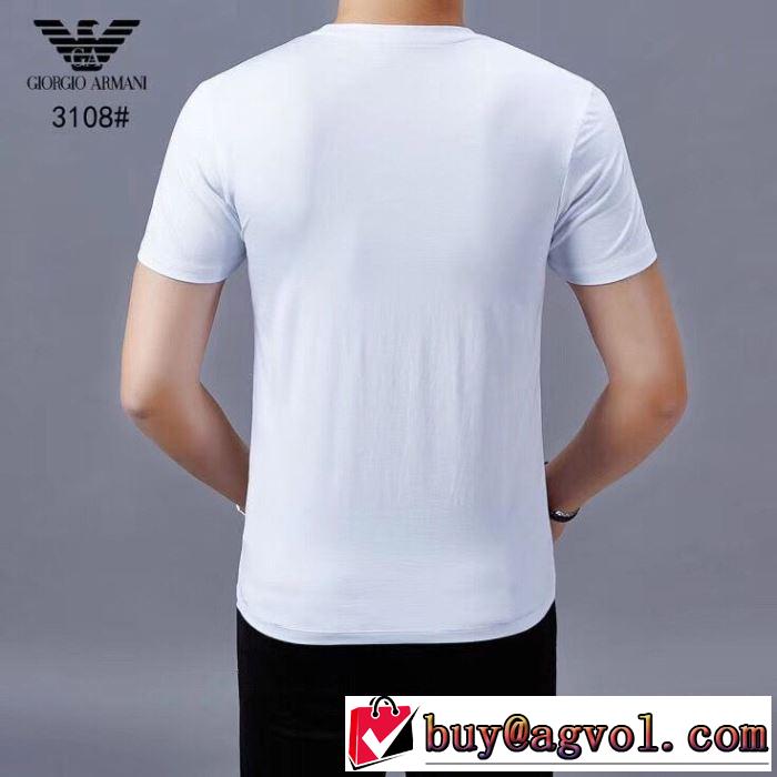 2色可選アルマーニ【2019年】夏のファッション  ARMANI 爽やかカジュアル人気 Tシャツ/半袖