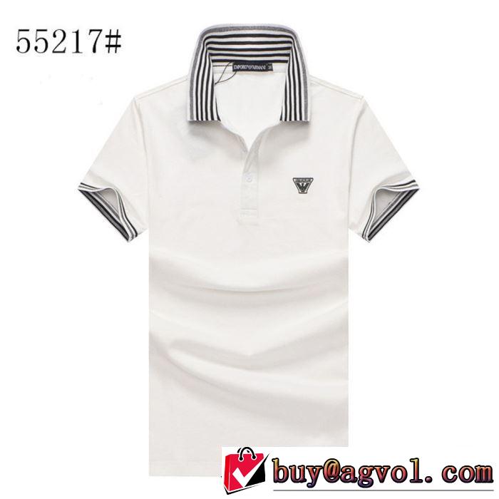2019年春夏シーズンの人気 アルマーニ  Tシャツ/半袖  3色可選 ARMANI 夏ファッションをおしゃれに楽しもう