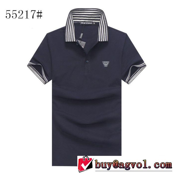2019年春夏シーズンの人気 アルマーニ  Tシャツ/半袖  3色可選 ARMANI 夏ファッションをおしゃれに楽しもう