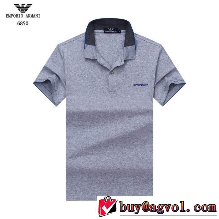 多色可選 2019春夏のトレンド新商品 アルマーニ 元気な印象のコーデARMANI  Tシャツ/半袖