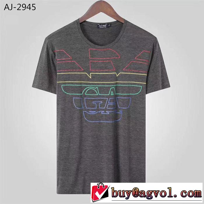 Tシャツ/半袖  ARMANI 4色可選2019春夏のトレンド新商品 今期注目のブランドトレンド アルマーニ