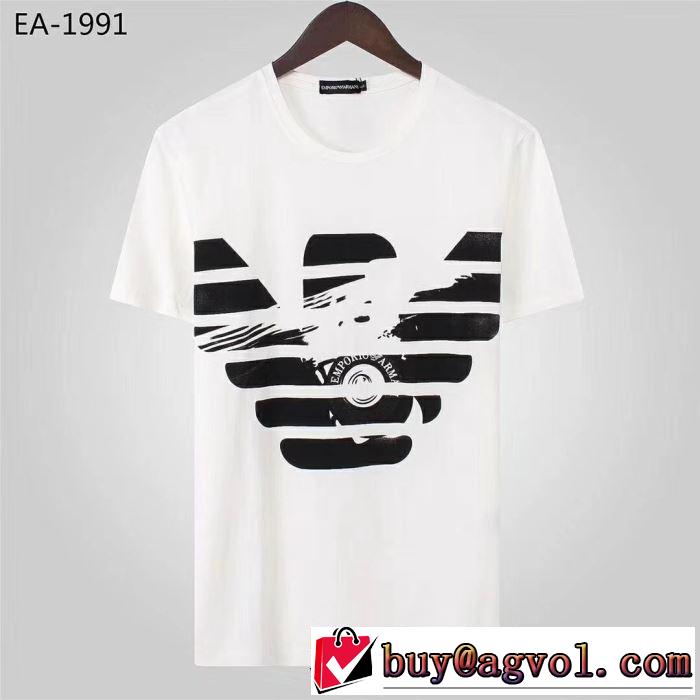 Tシャツ/半袖  4色可選 アルマーニ ARMANI おしゃれ上級者に挑戦 2019年夏の一押しファッションアイテム