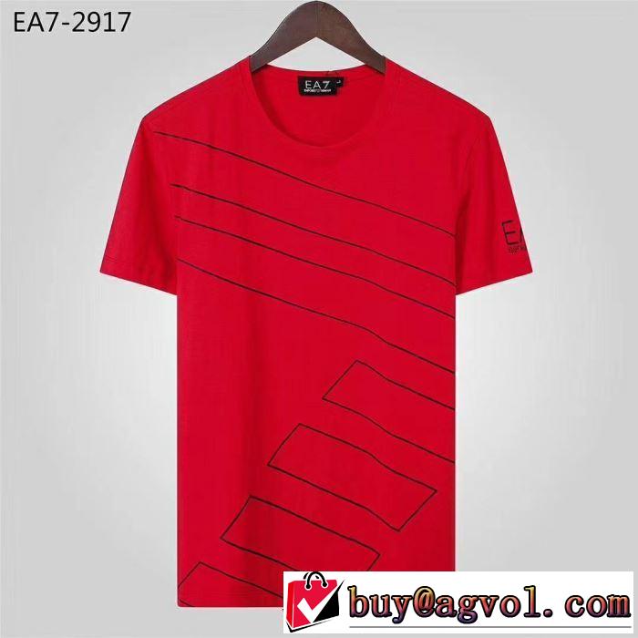 2019SS アルマーニ夏に良く似合うちょっと新品 ARMANI柔らかい印象に上質  Tシャツ/半袖  4色可選