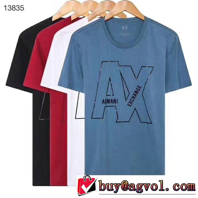 アルマーニ  4色可選 【2019年】夏のファッション ARMANI 素敵カジュアル春夏新品 Tシャツ/半袖