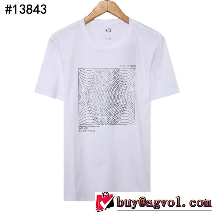 素敵カジュアルの春夏コレクション Tシャツ/半袖 【2019年】夏のファッション 3色可選 アルマーニ ARMANI