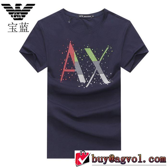 都市独特のトレンドアイテム アルマーニ ARMANI  Tシャツ/半袖  4色可選【2019年】夏のファッション