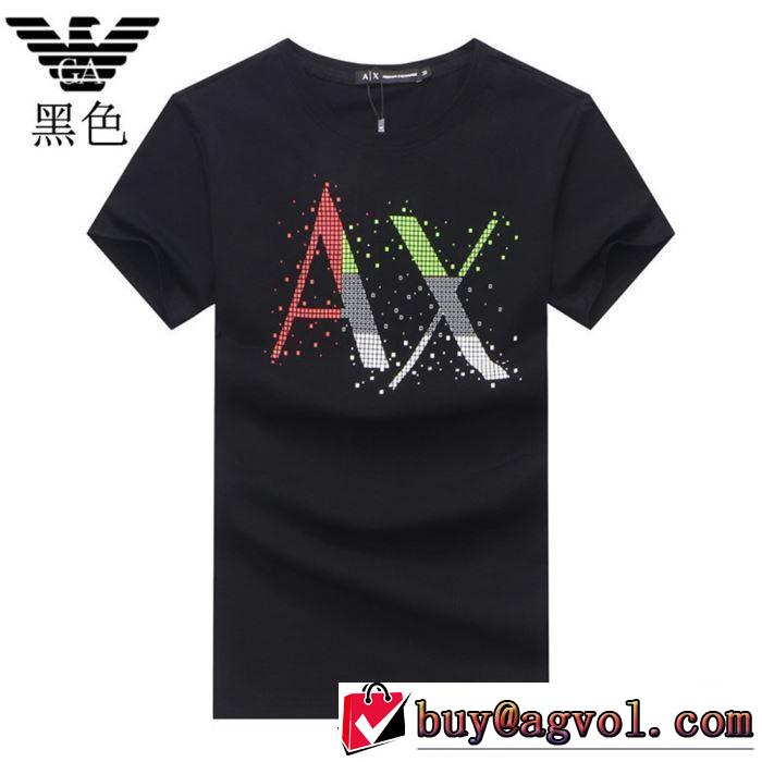 都市独特のトレンドアイテム アルマーニ ARMANI  Tシャツ/半袖  4色可選【2019年】夏のファッション