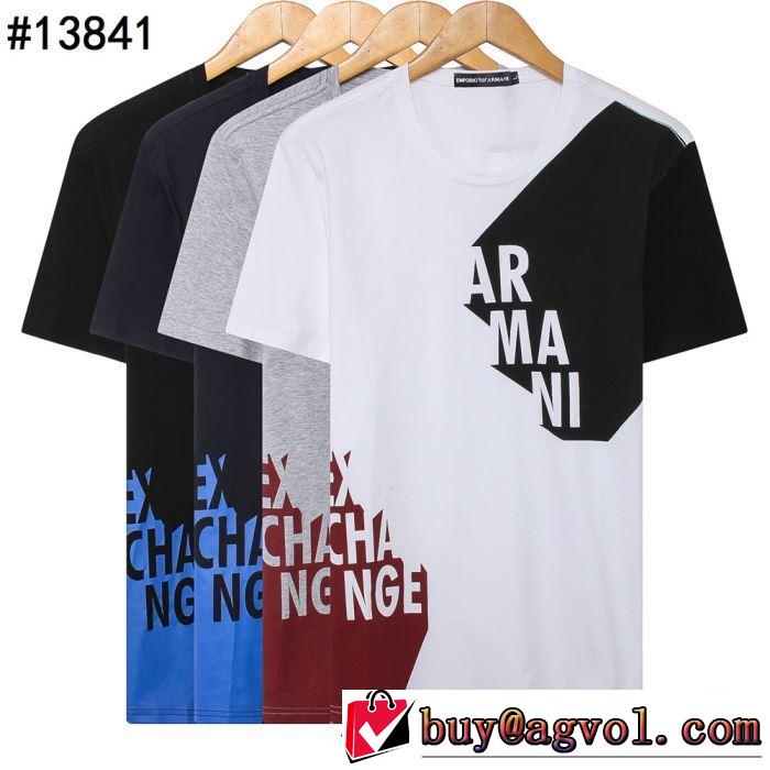 ぜひ今年のトレンドをチェック Tシャツ/半袖  3色可選 アルマーニ 2019春夏トレンドアイテム ARMANI
