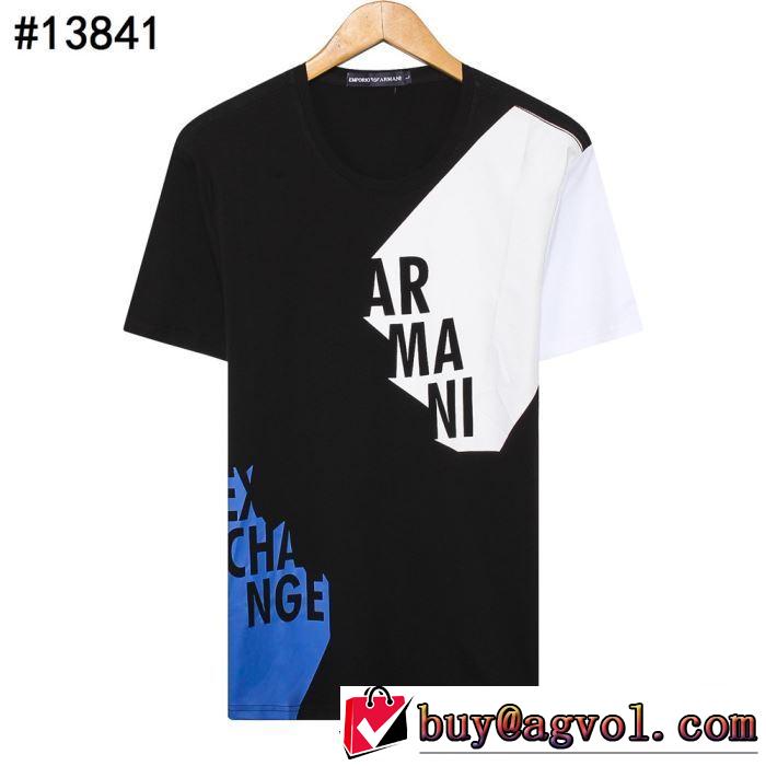 ぜひ今年のトレンドをチェック Tシャツ/半袖  3色可選 アルマーニ 2019春夏トレンドアイテム ARMANI