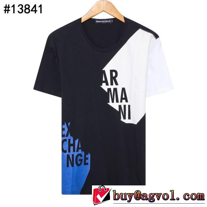 ぜひ今年のトレンドをチェック Tシャツ/半袖  3色可選 アルマーニ 2019春夏トレンドアイテム ARMANI