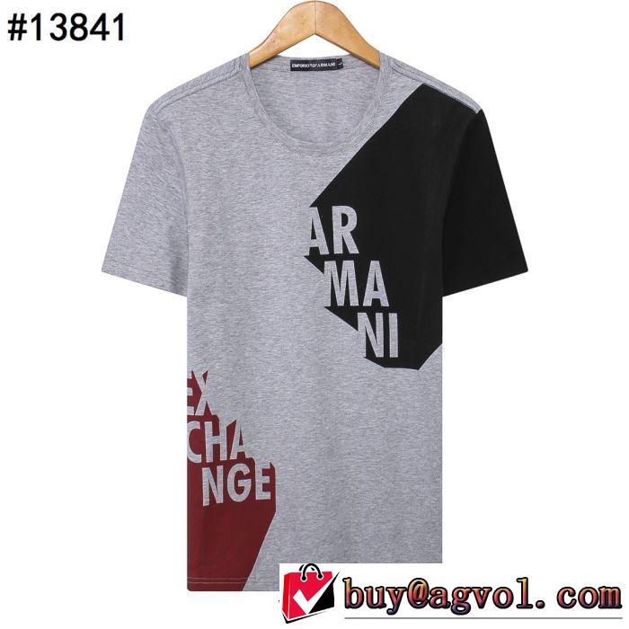 ぜひ今年のトレンドをチェック Tシャツ/半袖  3色可選 アルマーニ 2019春夏トレンドアイテム ARMANI