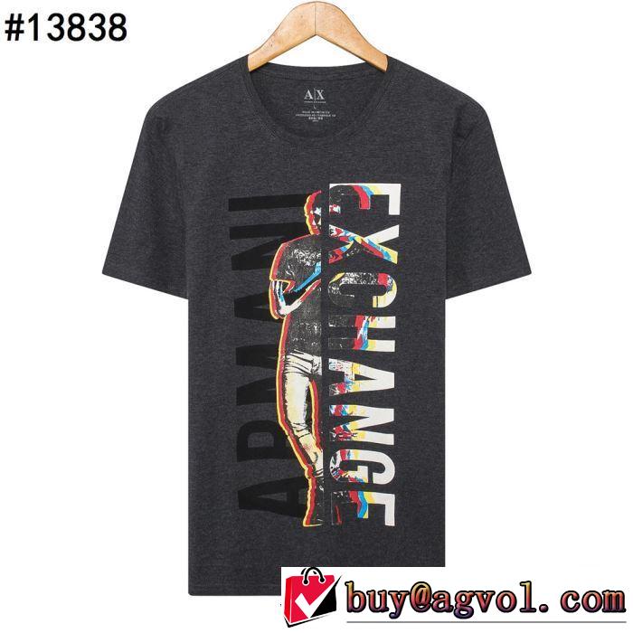 アルマーニ ARMANI特に夏は人気アイテム  Tシャツ/半袖  4色可選 2019SSのトレンド商品