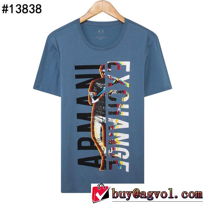 アルマーニ ARMANI特に夏は人気アイテム  Tシャツ/半袖  4色可選 2019SSのトレンド商品