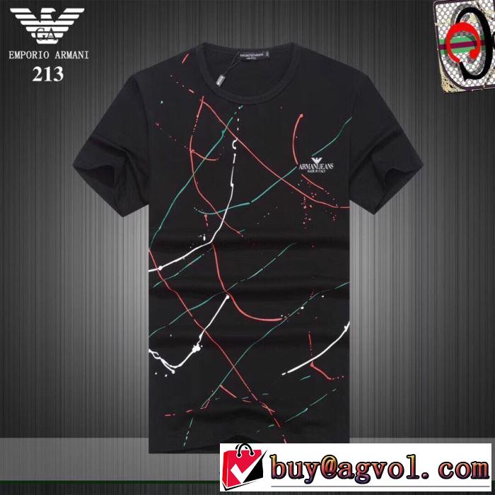 ARMANI ゆったり感のあるアイテム 2019SSのトレンド商品 Tシャツ/半袖 3色可選 アルマーニ