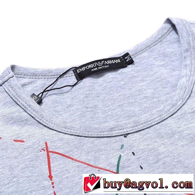 ARMANI ゆったり感のあるアイテム 2019SSのトレンド商品 Tシャツ/半袖 3色可選 アルマーニ