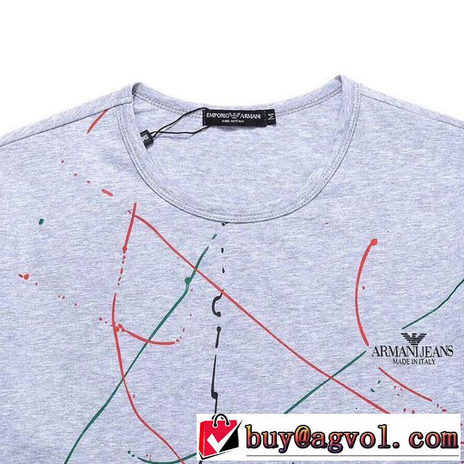 ARMANI ゆったり感のあるアイテム 2019SSのトレンド商品 Tシャツ/半袖 3色可選 アルマーニ