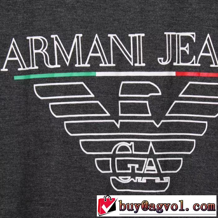 多色可選 アルマーニ お洒落トレンド人気 ARMANI 2019即旬な装いに 半袖Tシャツ 季節をまたい新作アイテム