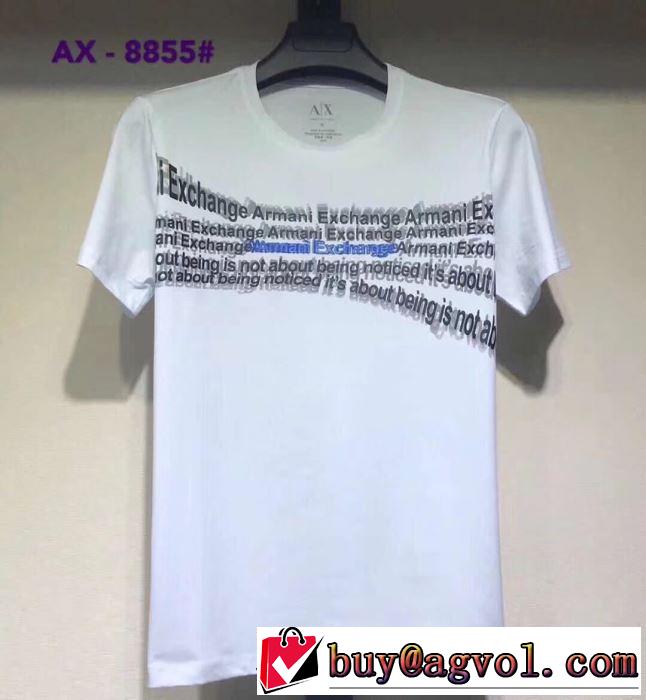 半袖Tシャツ きちんと感が抜群 アルマーニ 2019年の夏のマスト ARMANI 多色可選 夏らしい季節感