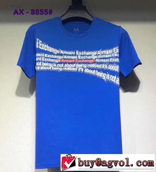 半袖Tシャツ きちんと感が抜群 アルマーニ 2019年の夏のマスト ARMANI 多色可選 夏らしい季節感
