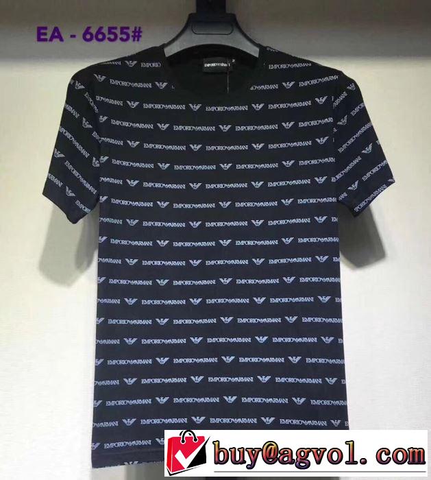 スタイルUPして着こなす アルマーニ ARMANI 2019年春夏のトレンドアイテム 半袖Tシャツ おしゃれな大人の着こなし 多色可選