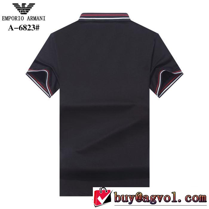 半袖Tシャツ リラックススタイルが実現 アルマーニ ARMANI 大人っぽく見せ新作 多色可選 2019年最新ファッション