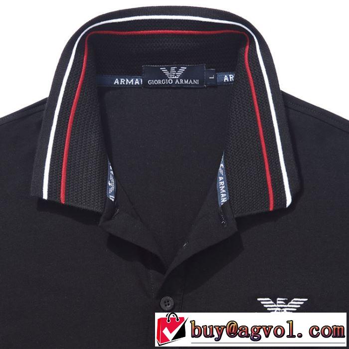 半袖Tシャツ リラックススタイルが実現 アルマーニ ARMANI 大人っぽく見せ新作 多色可選 2019年最新ファッション