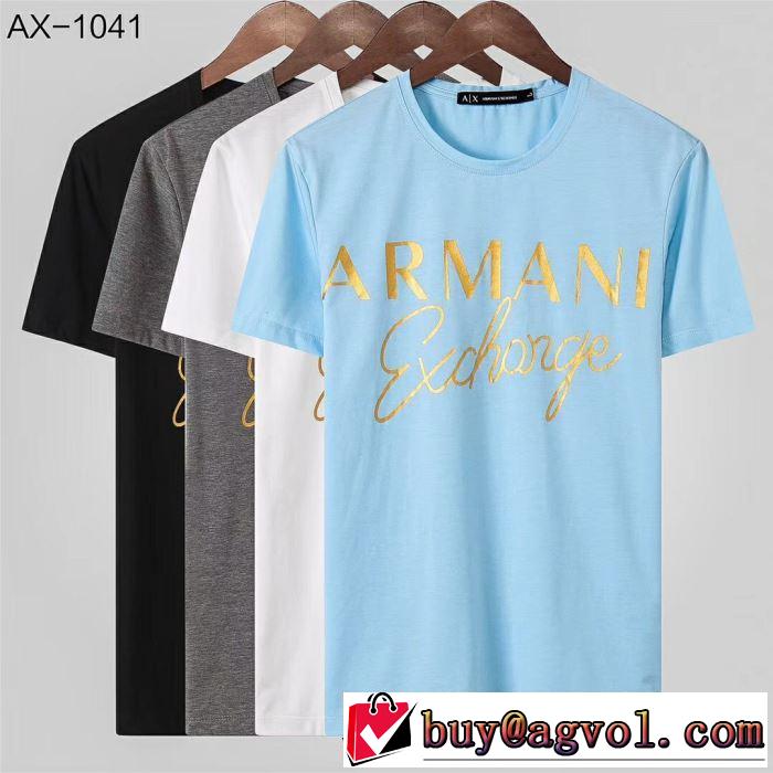 多色可選 風通しの良いフレア アルマーニ ARMANI 高級感が好評です半袖Tシャツ 多色可選2019春夏も引き続き人気セール