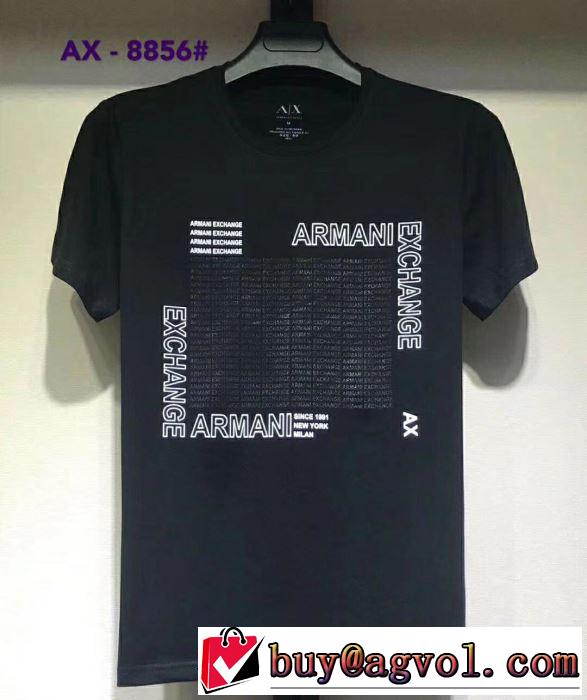 半袖Tシャツ 大胆にデザインオシャレ新品 アルマーニ 春夏の流行り2019新品 ARMANI  多色可選 特に注目したい
